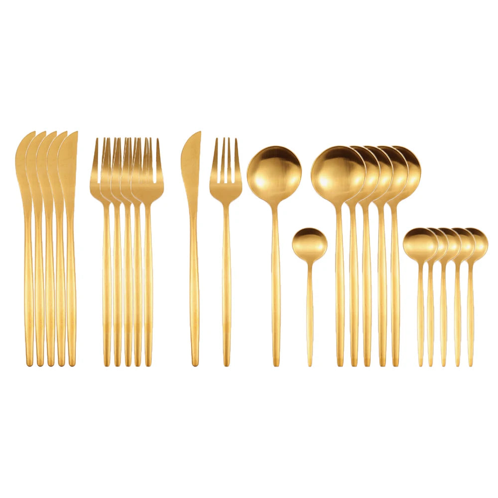 Stainless Steel Silverware Set - HOMELIVING