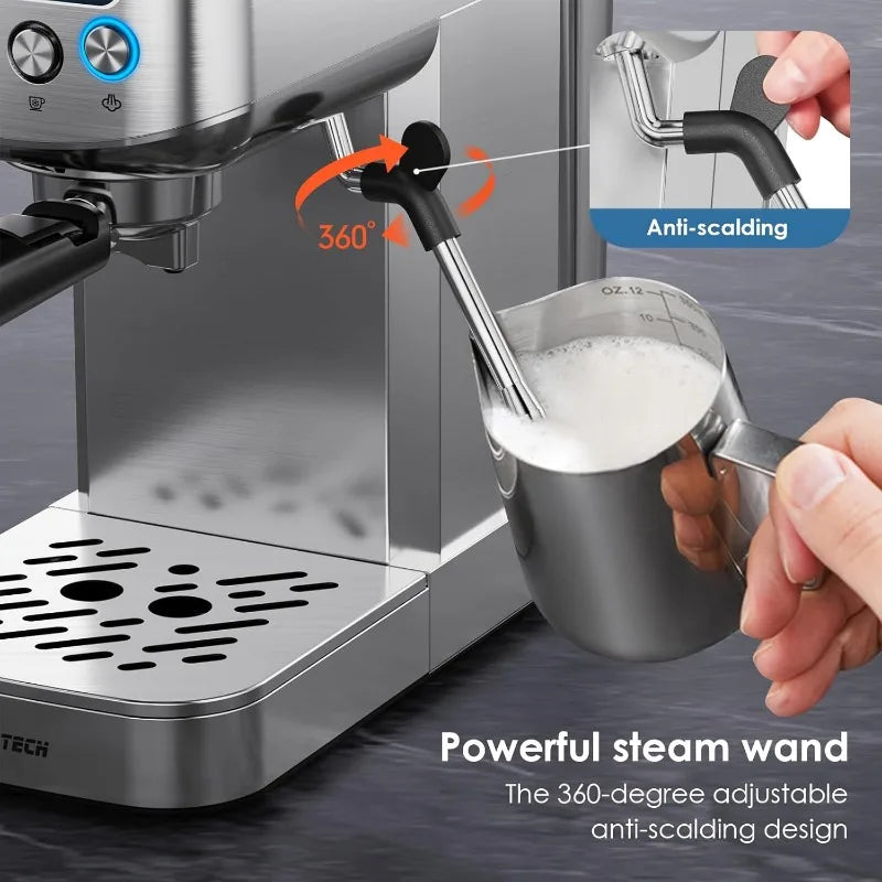 20 Bar Espresso Machine with Milk Frother