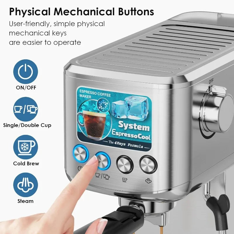 20 Bar Espresso Machine with Milk Frother