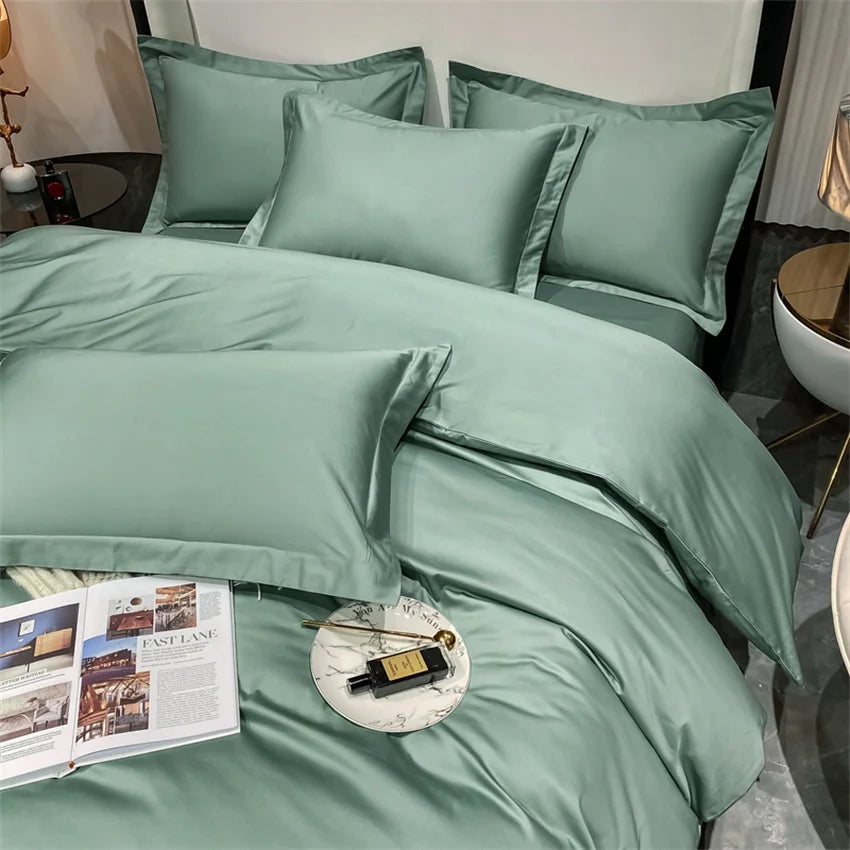 Luxury Bedding Set 100% Egyptian Cotton Duvet Cover Pillowcase Ru Europe Double Queen King Size Bed Linen Soft Bed Sheet Sets - HOMELIVING