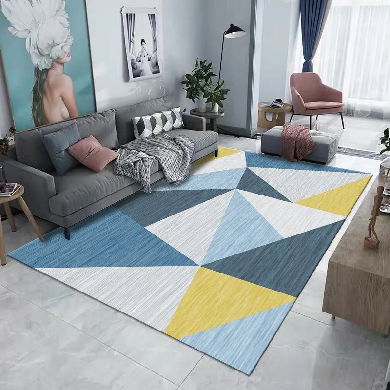 Feather Large Carpet Living Room Decor Mat Non-slip Doormats Bathroom Kitchen Foot Pad Washable Rugs for Home Bedroom Bedside - HOMELIVING