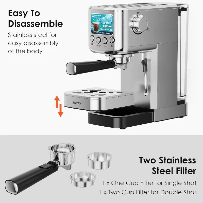 20 Bar Espresso Machine with Milk Frother