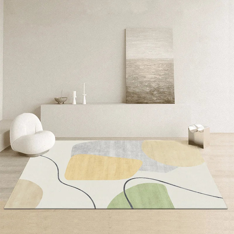 Wabi-sabi living room carpet floor mat Nordic geometric light luxury carpet full shop home room bedroom bed blanket - HOMELIVING