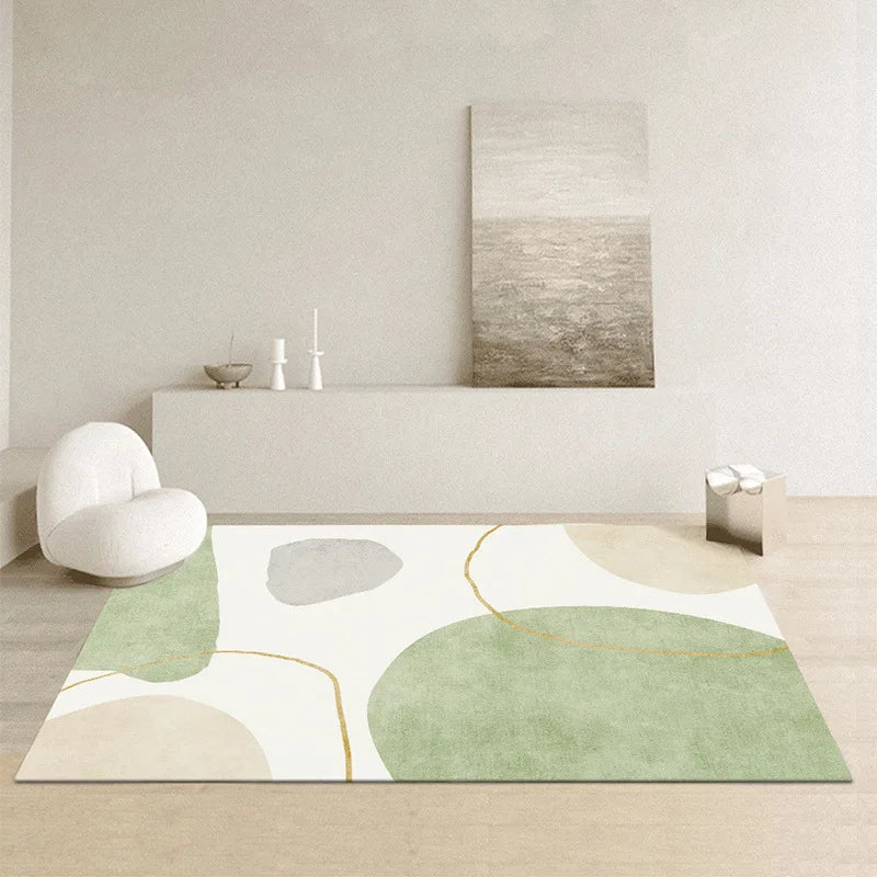 Wabi-sabi living room carpet floor mat Nordic geometric light luxury carpet full shop home room bedroom bed blanket - HOMELIVING