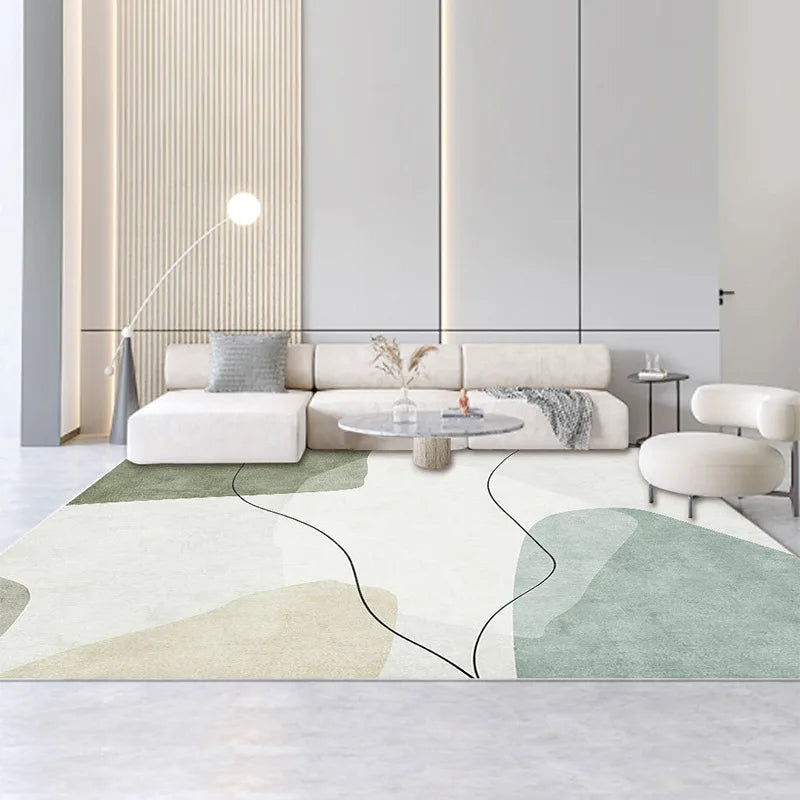 Wabi-sabi living room carpet floor mat Nordic geometric light luxury carpet full shop home room bedroom bed blanket - HOMELIVING