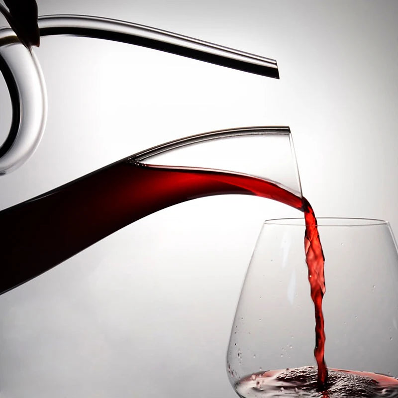 Decanter 1500ML Crystal High Grade Swan Spiral Wine Decanter Creative Wine Separator Champagne Wine Bottle For Family Bar - HOMELIVING