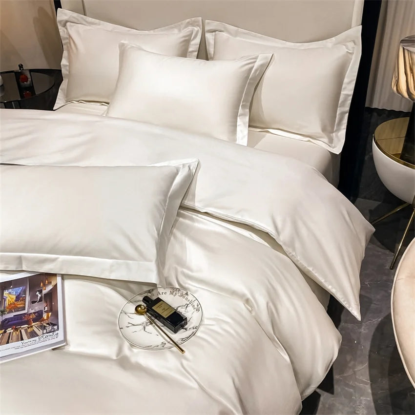 Luxury Bedding Set 100% Egyptian Cotton Duvet Cover Pillowcase Ru Europe Double Queen King Size Bed Linen Soft Bed Sheet Sets - HOMELIVING