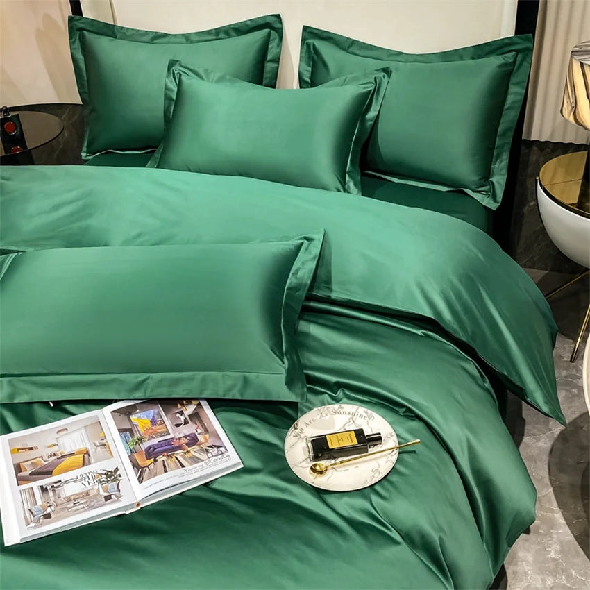 Luxury Bedding Set 100% Egyptian Cotton Duvet Cover Pillowcase Ru Europe Double Queen King Size Bed Linen Soft Bed Sheet Sets - HOMELIVING