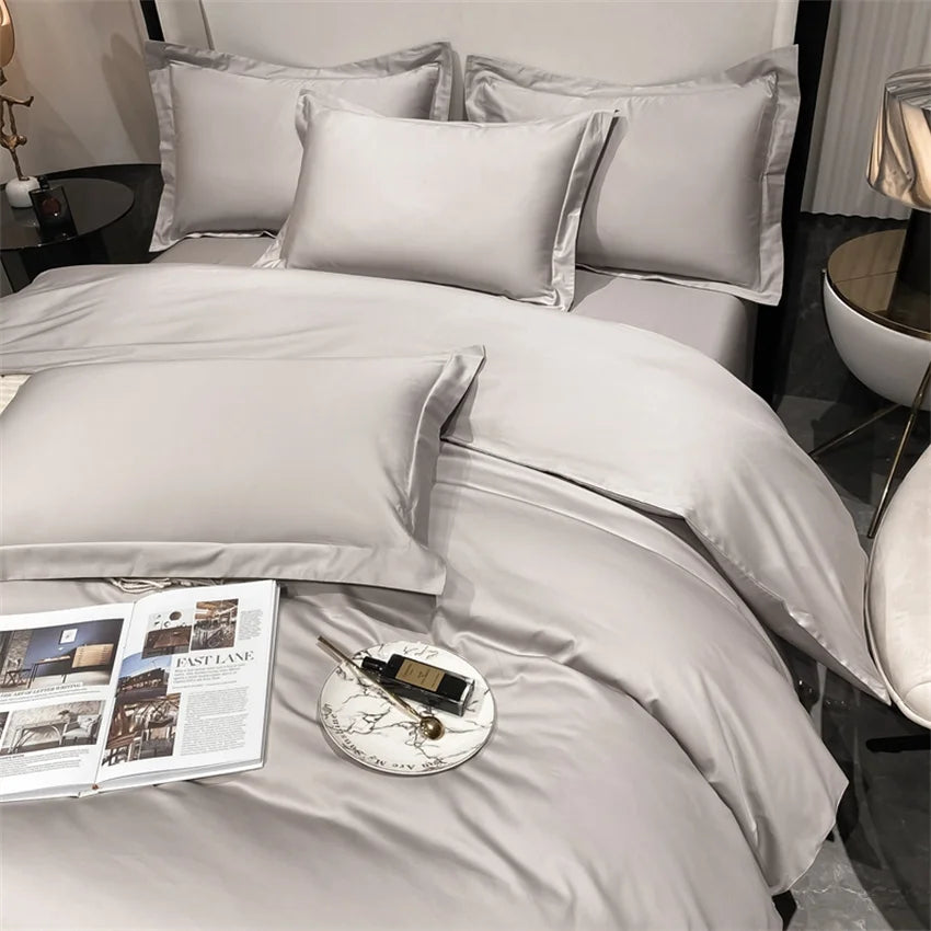 Luxury Bedding Set 100% Egyptian Cotton Duvet Cover Pillowcase Ru Europe Double Queen King Size Bed Linen Soft Bed Sheet Sets - HOMELIVING