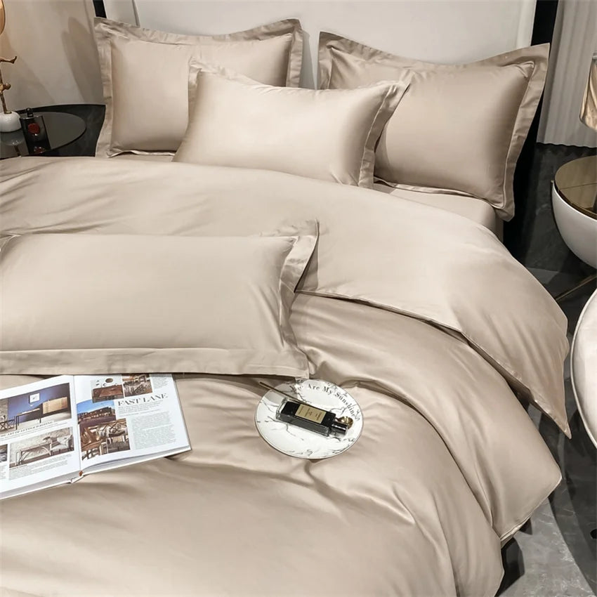 Luxury Bedding Set 100% Egyptian Cotton Duvet Cover Pillowcase Ru Europe Double Queen King Size Bed Linen Soft Bed Sheet Sets - HOMELIVING