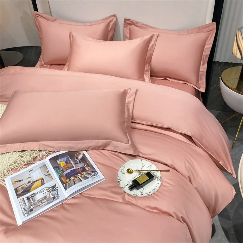 Luxury Bedding Set 100% Egyptian Cotton Duvet Cover Pillowcase Ru Europe Double Queen King Size Bed Linen Soft Bed Sheet Sets - HOMELIVING