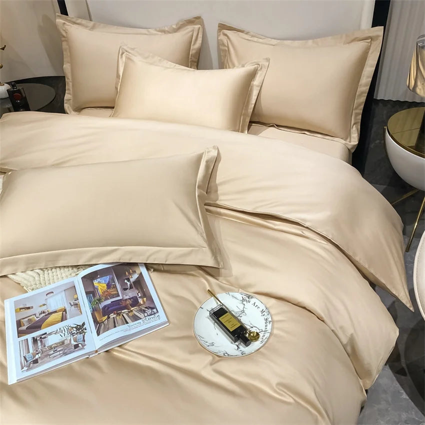 Luxury Bedding Set 100% Egyptian Cotton Duvet Cover Pillowcase Ru Europe Double Queen King Size Bed Linen Soft Bed Sheet Sets - HOMELIVING