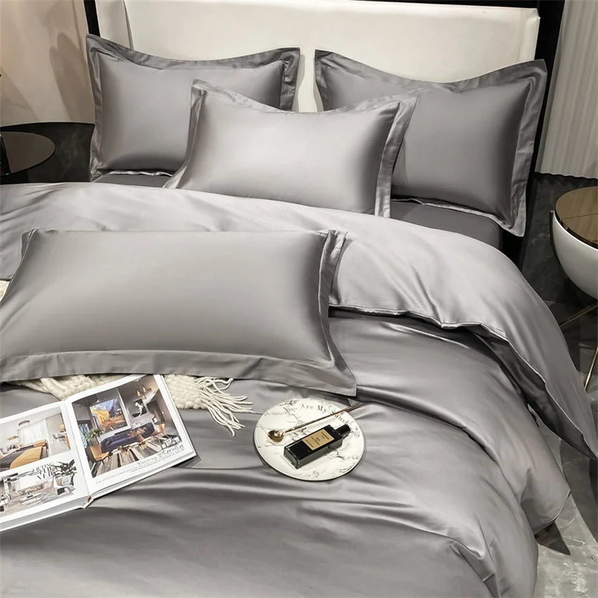 Luxury Bedding Set 100% Egyptian Cotton Duvet Cover Pillowcase Ru Europe Double Queen King Size Bed Linen Soft Bed Sheet Sets - HOMELIVING