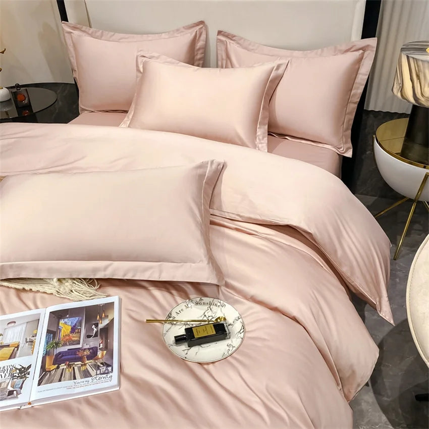 Luxury Bedding Set 100% Egyptian Cotton Duvet Cover Pillowcase Ru Europe Double Queen King Size Bed Linen Soft Bed Sheet Sets - HOMELIVING