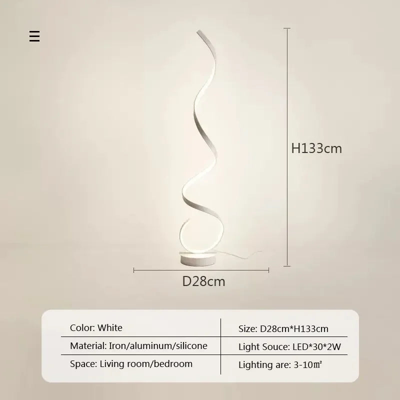 Modern LED Strip Floor Lamp For Bedroom Bedside Living Room Sofa Ambiance Vertical Table Lamp Study Reading Lights Fixtures - HOMELIVING