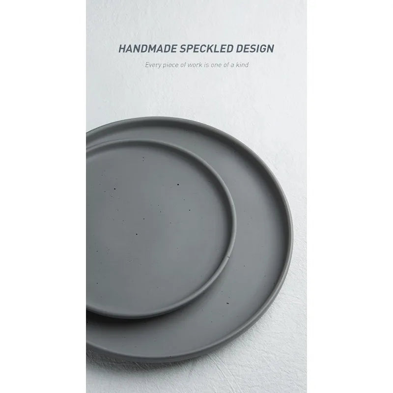 Dawn Plates and Bowls Sets, 12 Pieces Stoneware Dinnerware Sets, Dishes Set for 4, Microwave and Dishwasher Safe - HOMELIVING