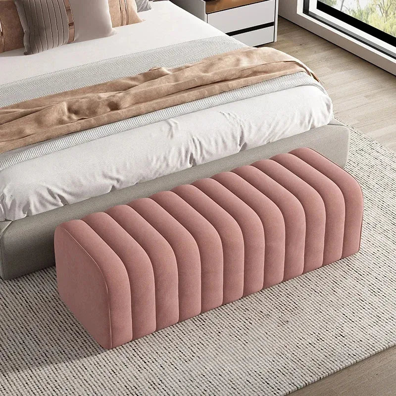 Nordic Shoe-changing Stool Home Furniture Doorway Ottoman Comfortable Soft Bag Bench Cloakroom Sofa Side Stools U - HOMELIVING
