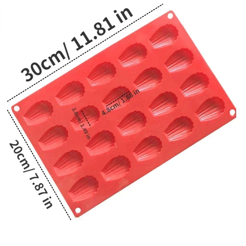 Madeleine Silicone Cookie Mold - HOMELIVING