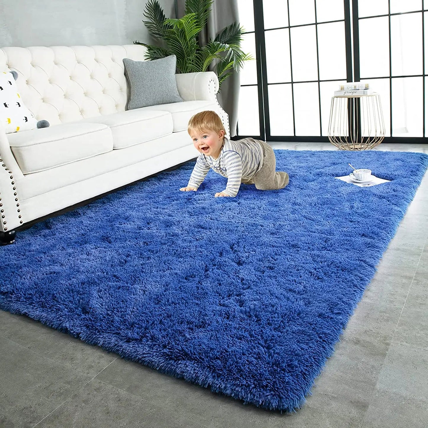 Plush Carpets Fluffy Ultra Soft Indoor Modern Area Rugs Living Room Play Mats For Children Bedroom Home Decor Nursery Rug - HOMELIVING