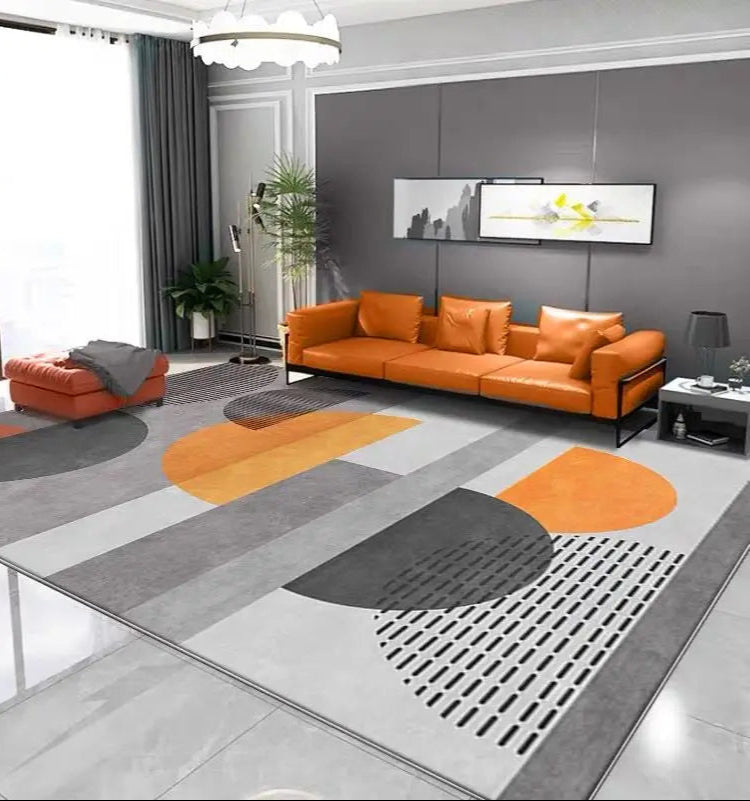 Velvet Blue Rug - Modern Nordic Design