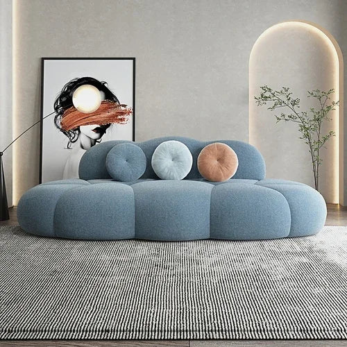 Cloud sofa Italian minimalism cashmere creativity light extravagance modern simple leisure special-shaped designer personality - HOMELIVING
