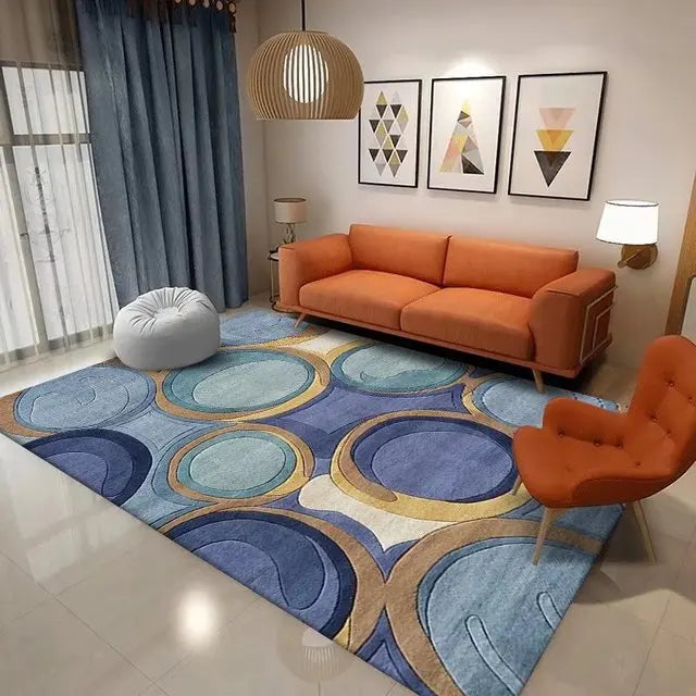 Nordic Geometric Carpet for Living Room Home Decor Sofa Table Large Area Rugs Bedroom Doormat Anti-slip Floor Mat Alfombra - HOMELIVING