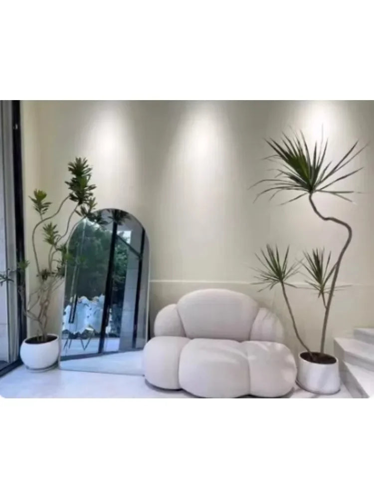 Sofafabric Minimalist Creativity Cloud Shape Minimalist Sofa Bed One Seat Sofa - HOMELIVING