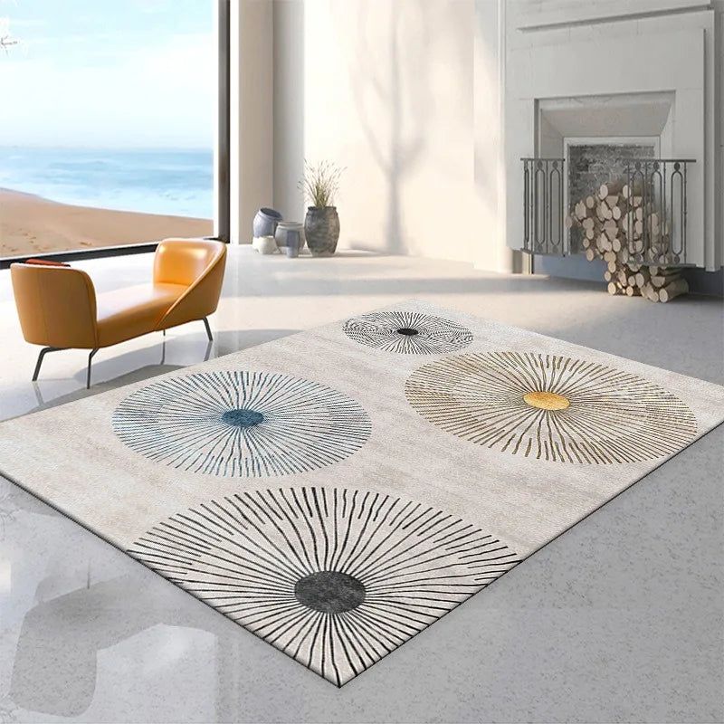 Feather Large Carpet Living Room Decor Mat Non-slip Doormats Bathroom Kitchen Foot Pad Washable Rugs for Home Bedroom Bedside - HOMELIVING