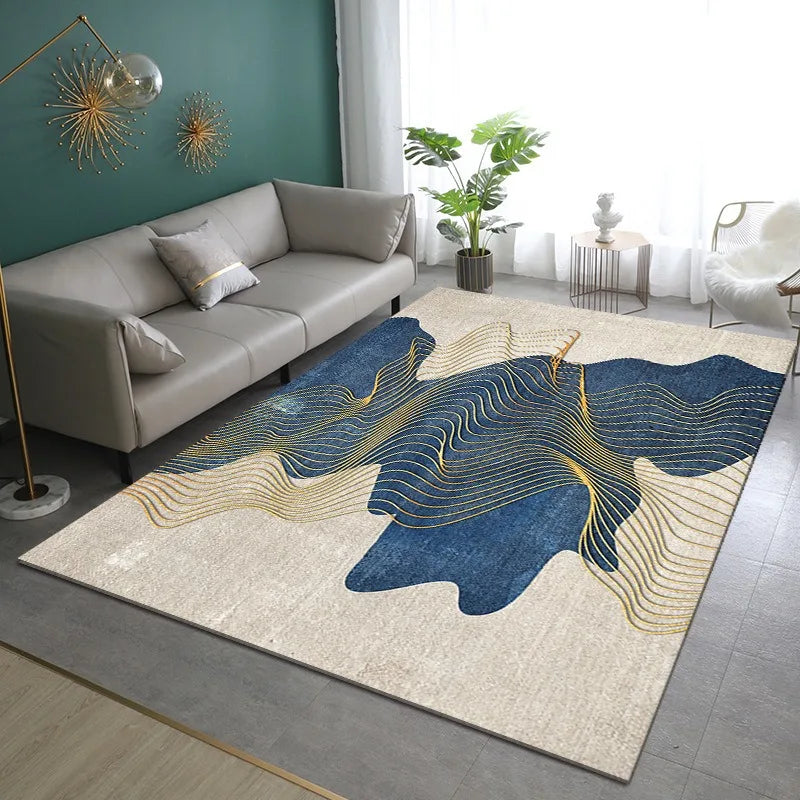 Feather Large Carpet Living Room Decor Mat Non-slip Doormats Bathroom Kitchen Foot Pad Washable Rugs for Home Bedroom Bedside - HOMELIVING