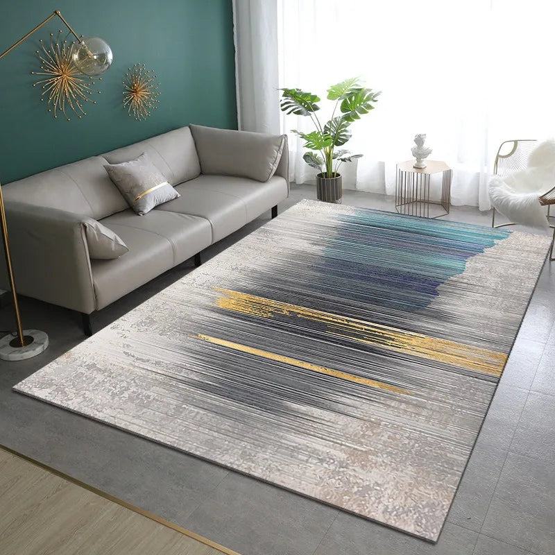 Feather Large Carpet Living Room Decor Mat Non-slip Doormats Bathroom Kitchen Foot Pad Washable Rugs for Home Bedroom Bedside - HOMELIVING