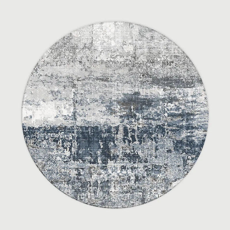 Nordic Abstract Round Carpet - Soft Modern Rug for All Rooms