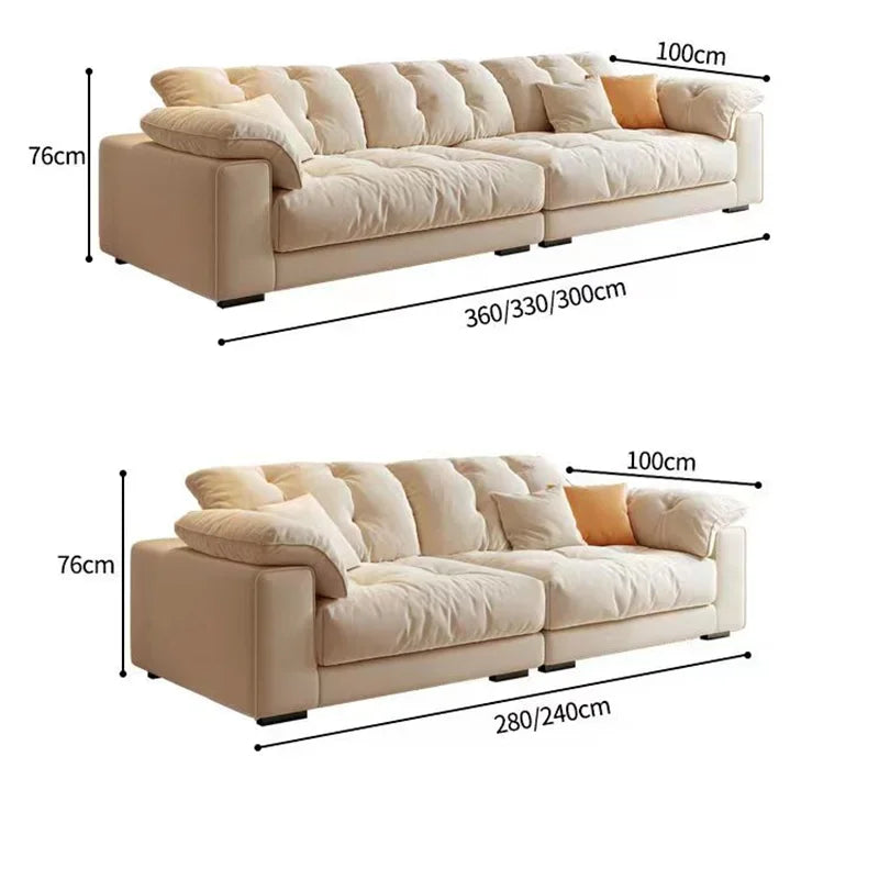 Floor Salon Living Room Sofas Puffs Cloud Couch Luxury Sleeper Living Room Sofas Modular Accent Sofas Para El Hogar Furniture - HOMELIVING