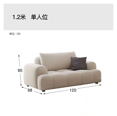 Shape Leather Living Room Sofas Cloud Sleeper Daybed European Living Room Sofas Floor Muebles Para El Hogar Patio Furniture - HOMELIVING