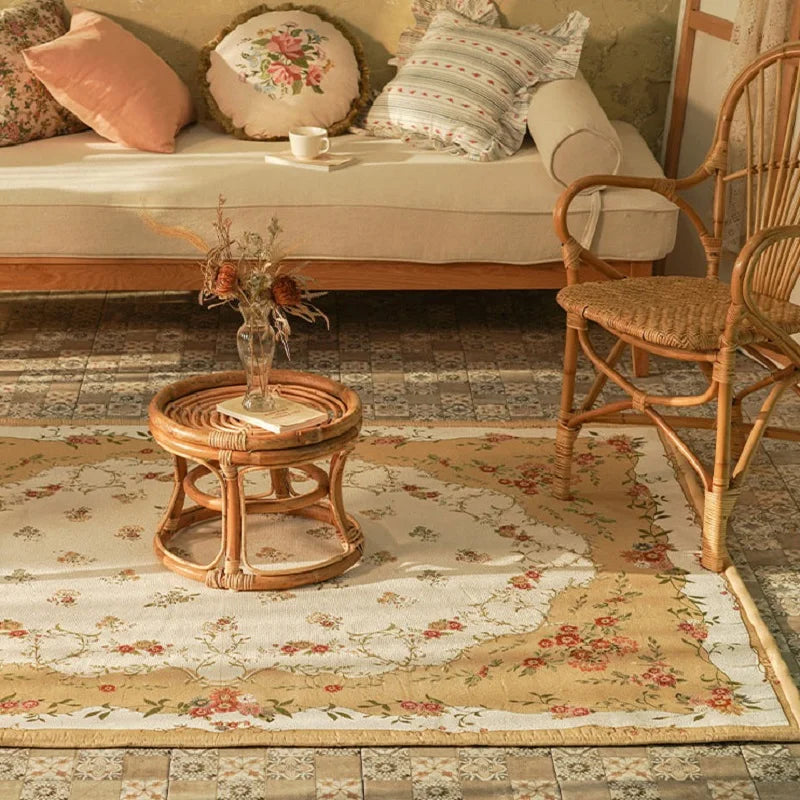 Persian Retro Carpet Living Room Large Area Rug Bedroom Modern Home Shaggy Soft Bedside Carpet Vintage Floor Coffee Table Mat - HOMELIVING