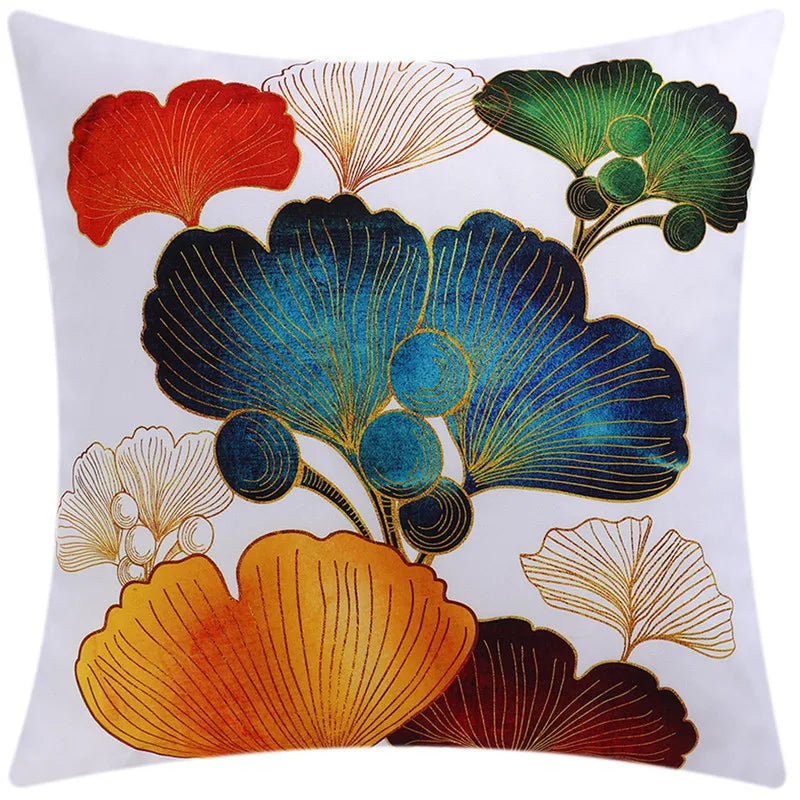 Leaves Pattern Cushion Covers for Sofa & Living Room