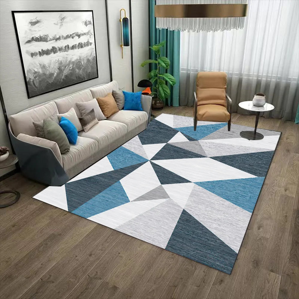 Modern Abstract Geometric Pattern Non-slip Floor Mat