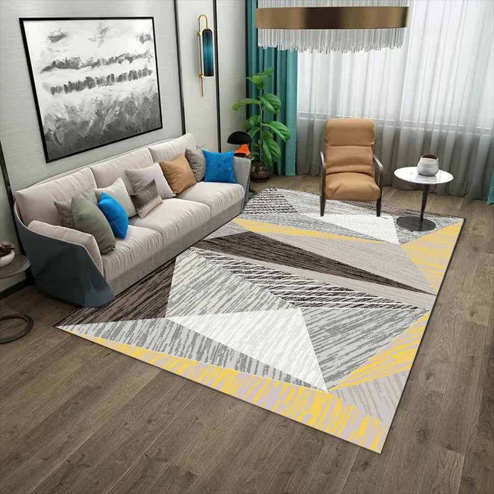 Modern Abstract Geometric Pattern Non-slip Floor Mat