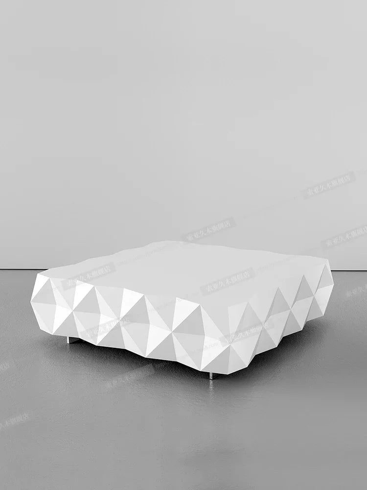 Luxury Modern Living Room Simple Modern Italian Minimalist Stainless Steel High-Grade Designer Coffee Table - HOMELIVING