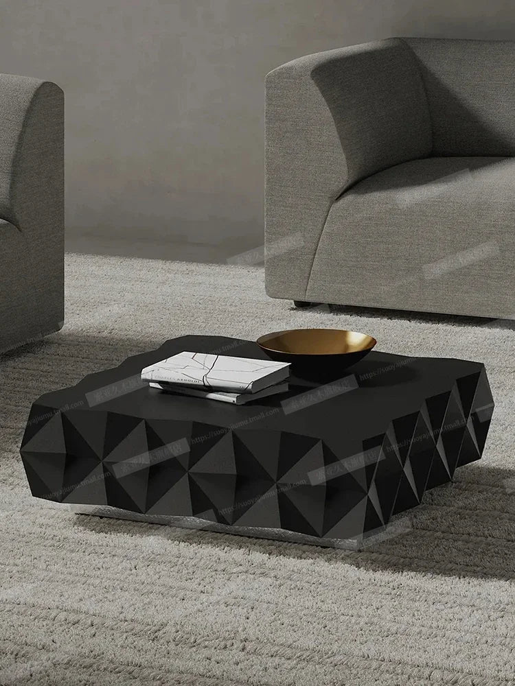 Luxury Modern Living Room Simple Modern Italian Minimalist Stainless Steel High-Grade Designer Coffee Table - HOMELIVING