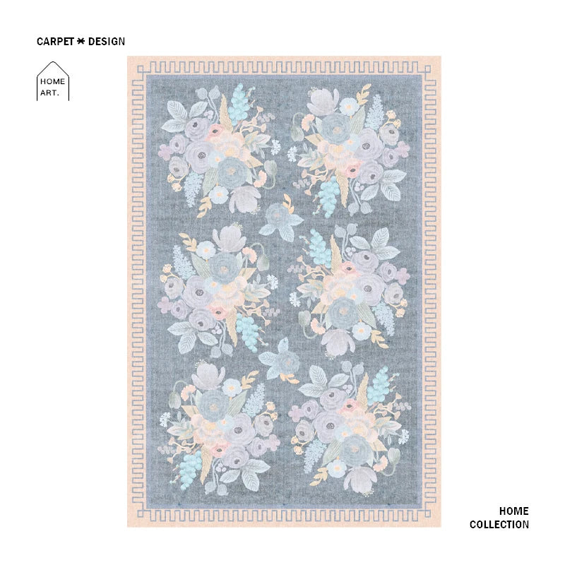 European Living Room Decoration Vintage Carpet Home Cloakroom Non-slip Mat Ethnic Style Rugs for Bedroom Large Area Lounge Rug - HOMELIVING