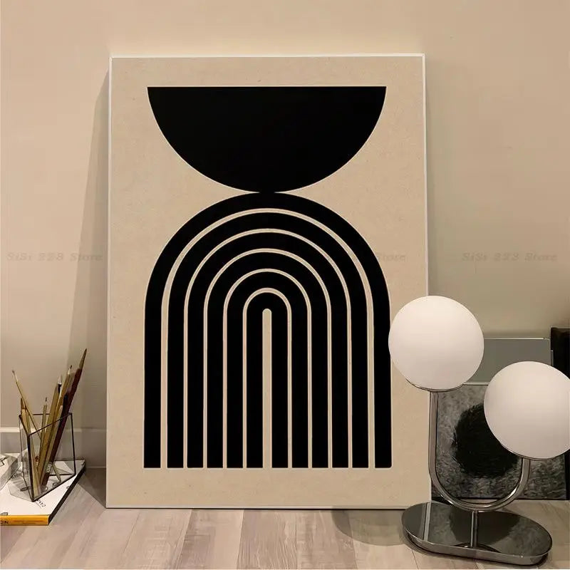 Minimalist Abstract Line Picture Good Quality Prints And Posters Decoracion Painting Wall Art Kraft Paper Home Decor - HOMELIVING