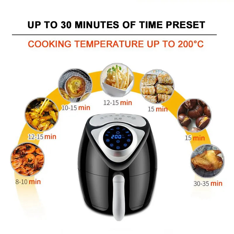 2.6L Electric Air Fryer - HOMELIVING