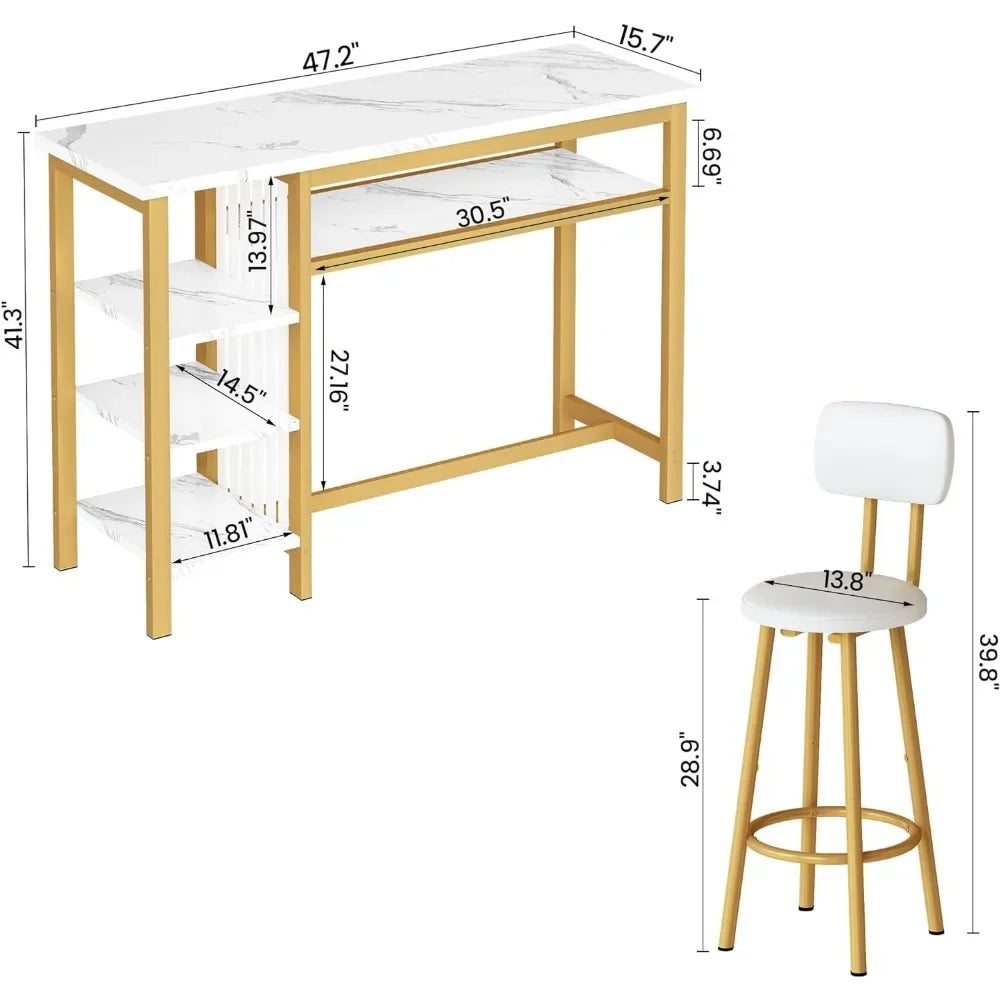 Bar Table Set - HOMELIVING