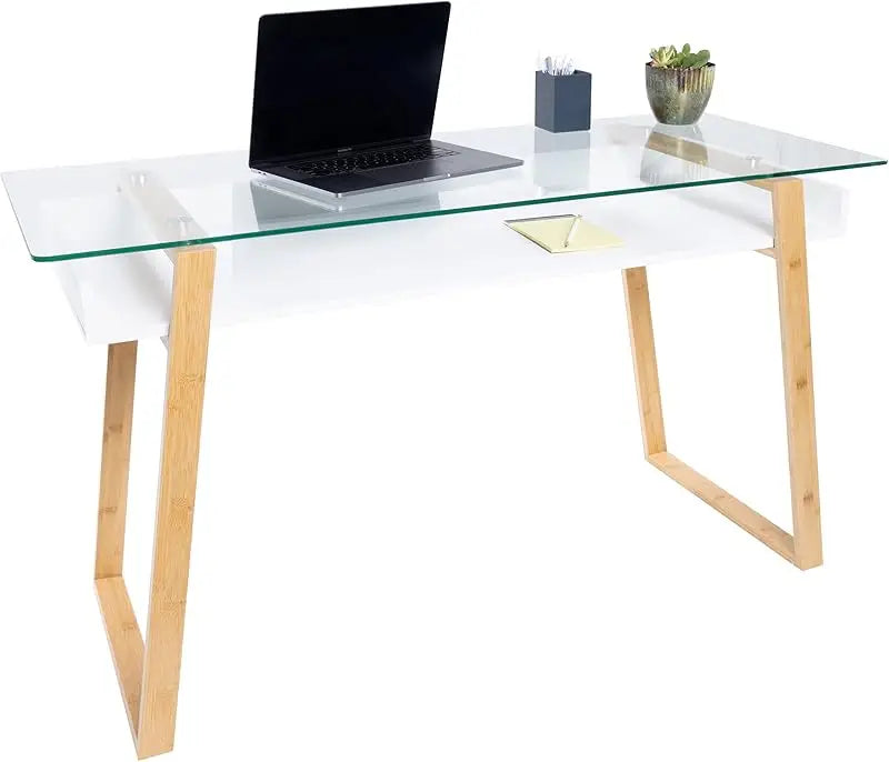 Modern Glass Coffee Table-Elegant Centerpiece for Living Room Decor with Tempered Glass Top,Sleek Design as A Gift for Home or O - HOMELIVING