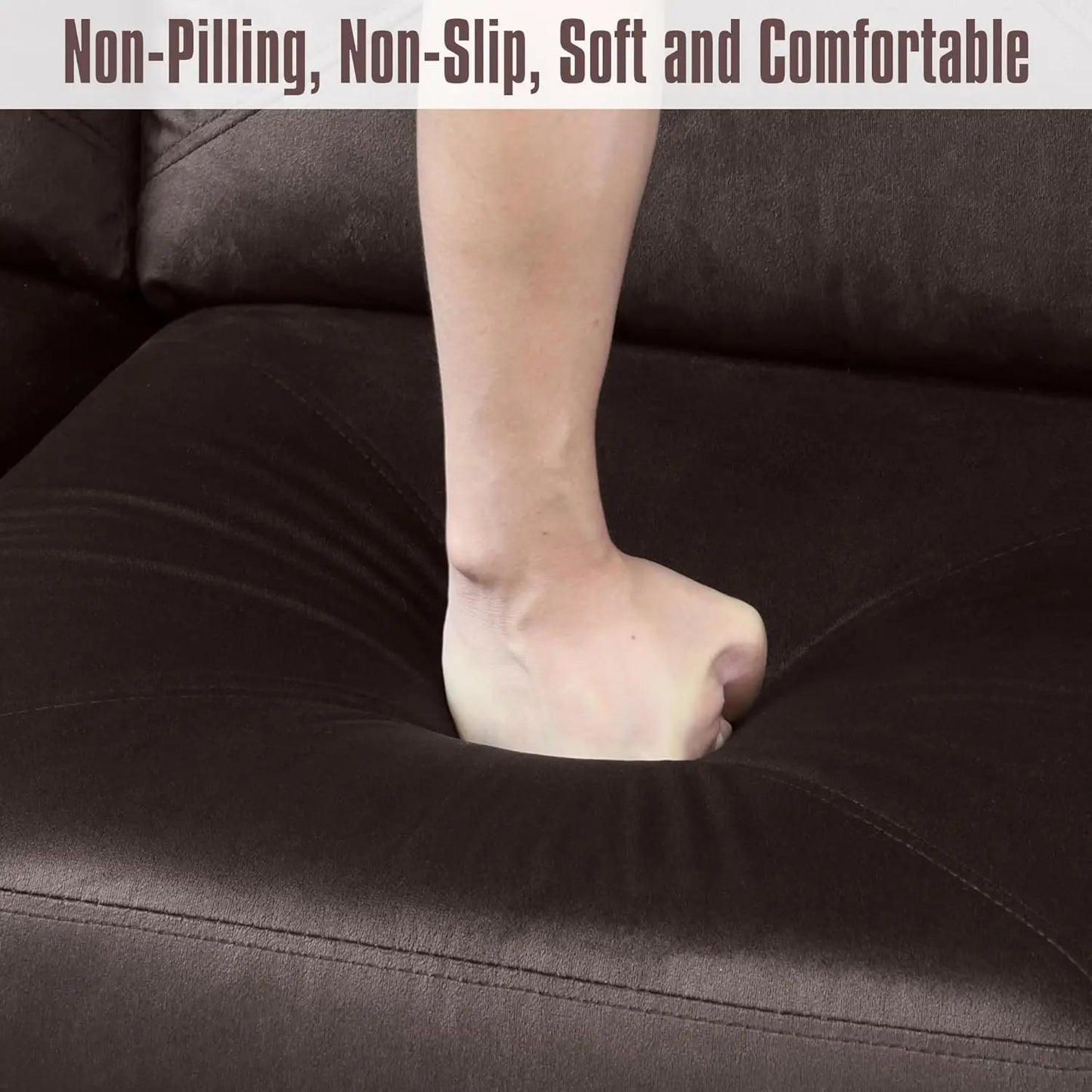 Sectional Sofa, Modular Sectional Sofa with Chaise, Flannel Modular Couch with Storage Ottoman, L Shaped Sofas & Couches - HOMELIVING