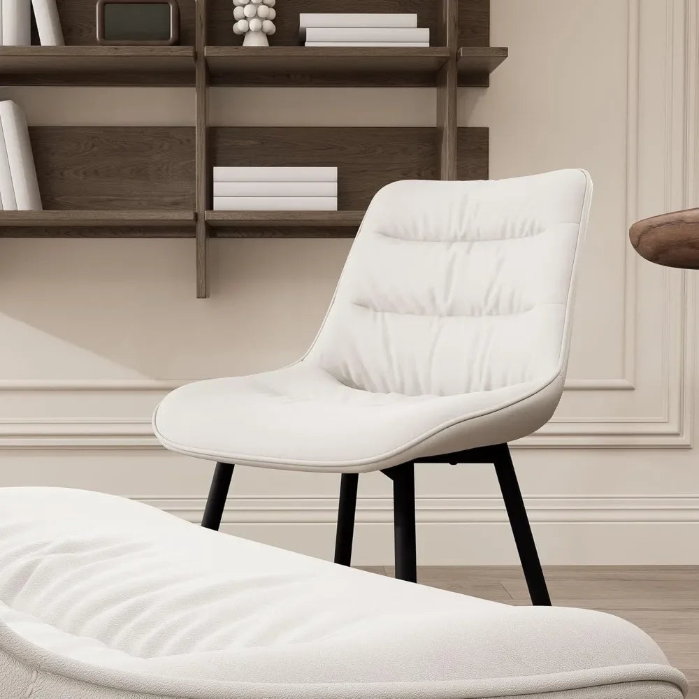 Modern Dining Chairs Set of 2, Upholstered Accent Chair, Suitable for Kitchen, Dining Room, Living Room and Bedrooms - HOMELIVING