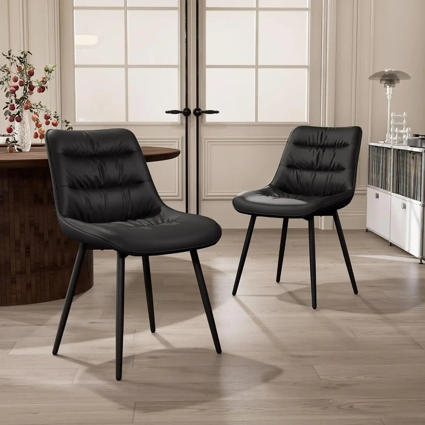 Modern Dining Chairs Set of 2, Upholstered Accent Chair, Suitable for Kitchen, Dining Room, Living Room and Bedrooms - HOMELIVING