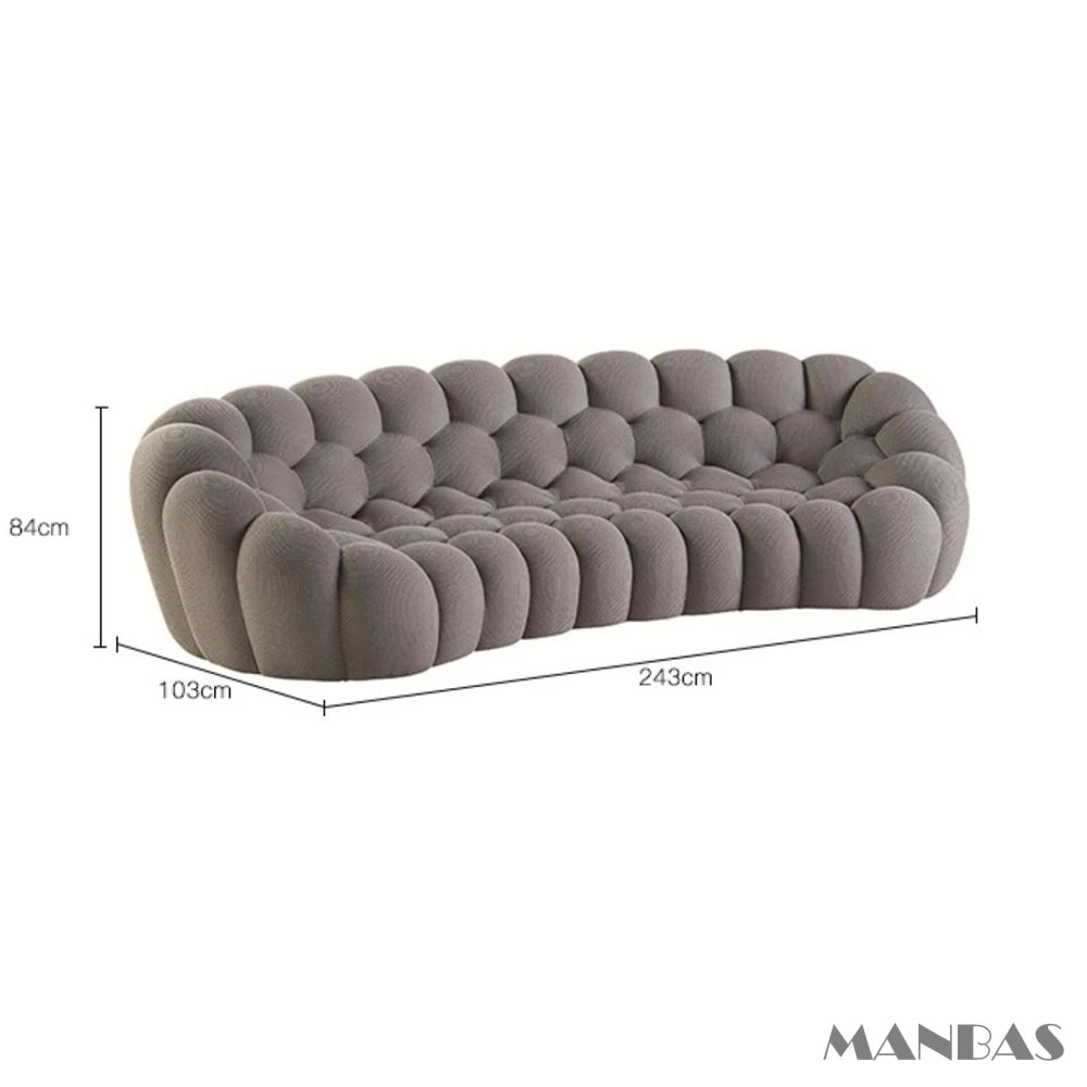 Upgrade Your Living Room with MINGDIBAO Fabric Sofas - Stylish Bubble Couch Designer Cloud Sofa Sets Fluffy Cloth Couch - HOMELIVING