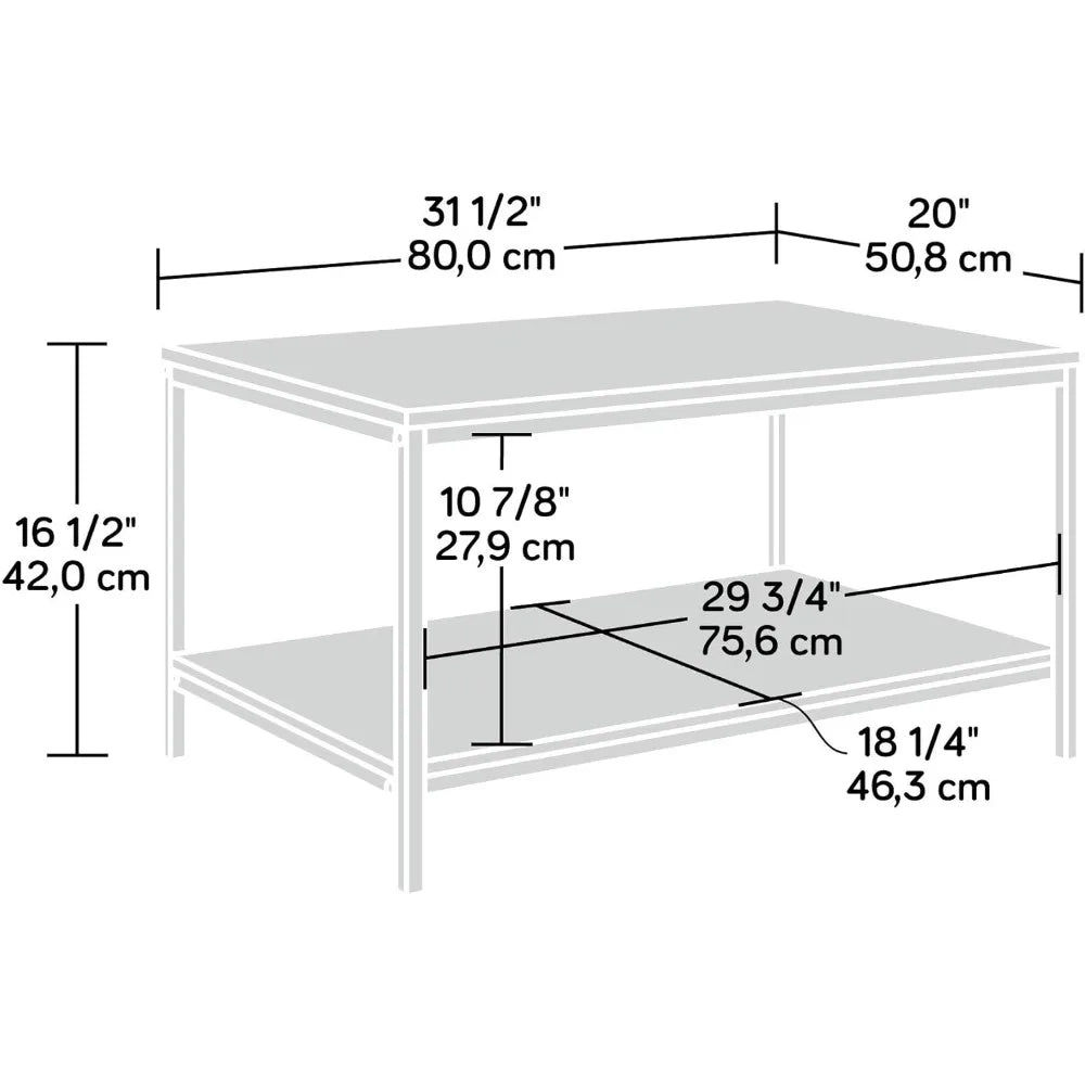 North Street coffee table, oak finish, suitable for living room, bedroom, balcony - HOMELIVING