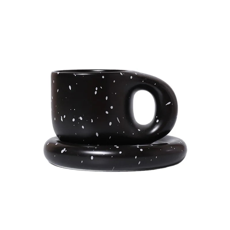 Ceramic Coffee Mug with Tray - HOMELIVING